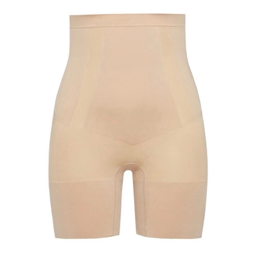 NWT Spanx Oncore high-waisted mid-thigh short size Small Soft Nude